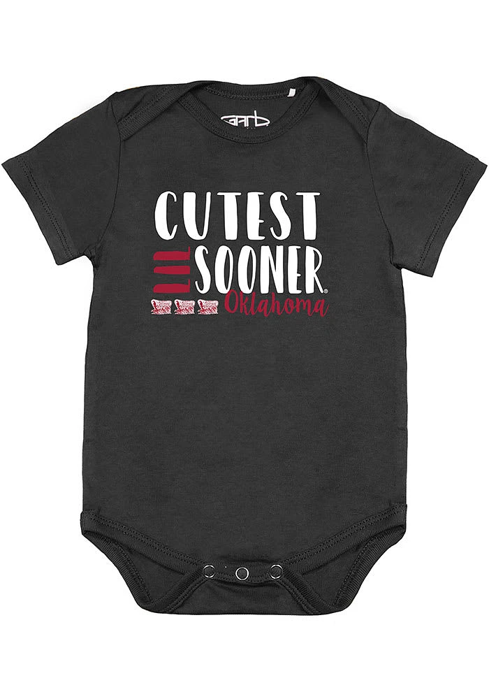 Oklahoma Sooners Baby Black Tommy 2PK One Piece