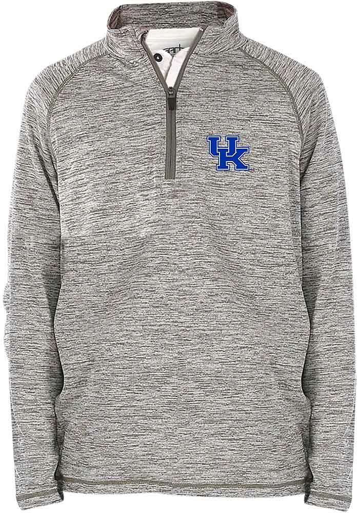 Kentucky Wildcats Youth Grey Matthew Long Sleeve Quarter Zip Shirt