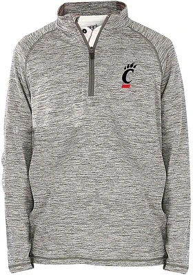 Cincinnati Bearcats Youth Grey Matthew Long Sleeve Quarter Zip Shirt