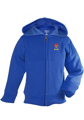 Kansas Jayhawks Toddler Henry Long Sleeve Full Zip Sweatshirt - Blue