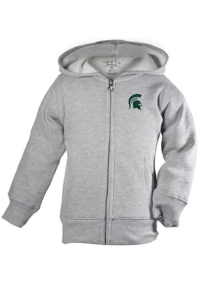 Michigan State Spartans Toddler Henry Long Sleeve Full Zip Sweatshirt - Grey