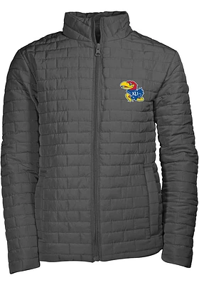 Kansas Jayhawks Youth Grey Elliot Light Weight Jacket