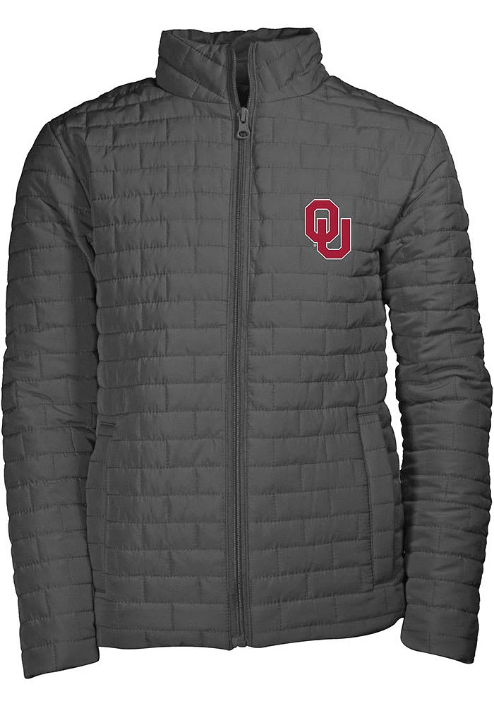 Oklahoma Sooners Youth Grey Elliot Light Weight Jacket