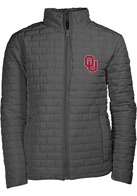 Oklahoma Sooners Youth Grey Elliot Light Weight Jacket
