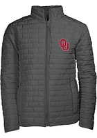 Oklahoma Sooners Youth Grey Elliot Light Weight Jacket