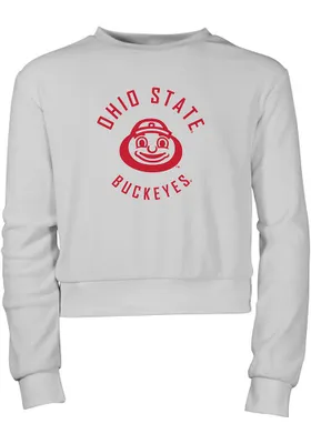 Ohio State Buckeyes Girls Grey Sloan Long Sleeve Sweatshirt