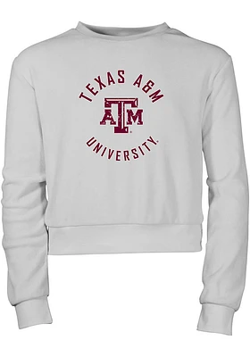 Texas A&M Aggies Girls Grey Sloan Long Sleeve Sweatshirt