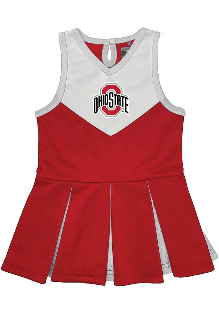 Ohio State Buckeyes Toddler Girls Red 1 Piece Sets Cheer