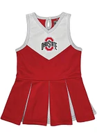 Ohio State Buckeyes Toddler Girls Red 1 Piece Sets Cheer