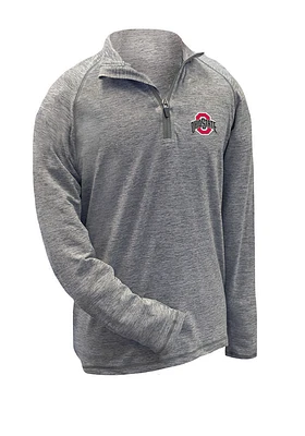 Ohio State Buckeyes Youth Grey Matthew Long Sleeve Quarter Zip Shirt