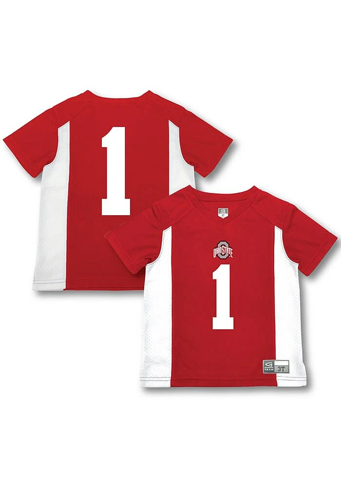 Ohio State Buckeyes Toddler Red Team Football Jersey