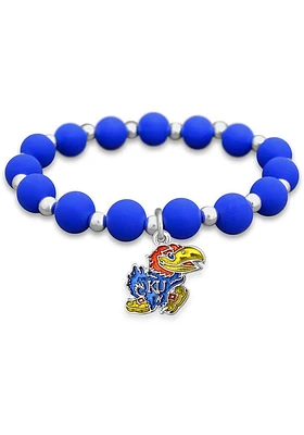 Kansas Jayhawks Zoey Silicone Womens Bracelet