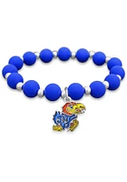 Kansas Jayhawks Zoey Silicone Womens Bracelet