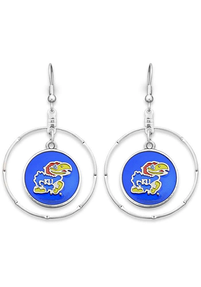 Kansas Jayhawks Campus Chic Womens Earrings