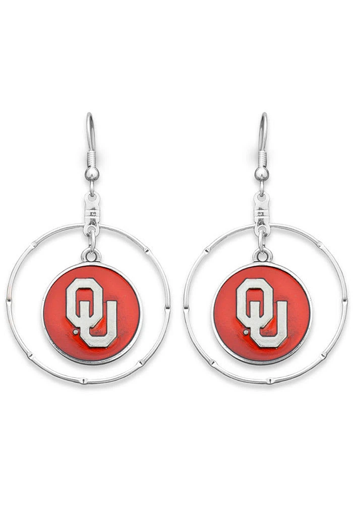 Oklahoma Sooners Campus Chic Womens Earrings