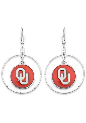 Oklahoma Sooners Campus Chic Womens Earrings