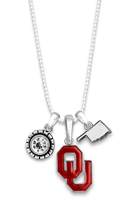 Oklahoma Sooners Home Sweet School Necklace