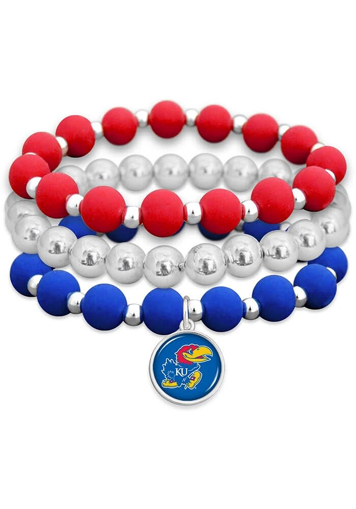 Kansas Jayhawks Amanda Stacked Womens Bracelet