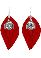 Ohio State Buckeyes Boho Womens Earrings