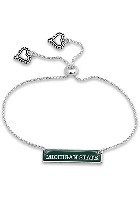 Michigan State Spartans Nameplate Womens Bracelet