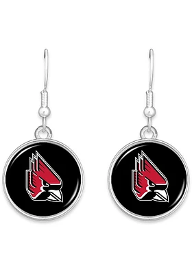 Ball State Cardinals Leah Womens Earrings