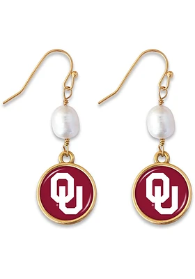 Oklahoma Sooners Diana Womens Earrings