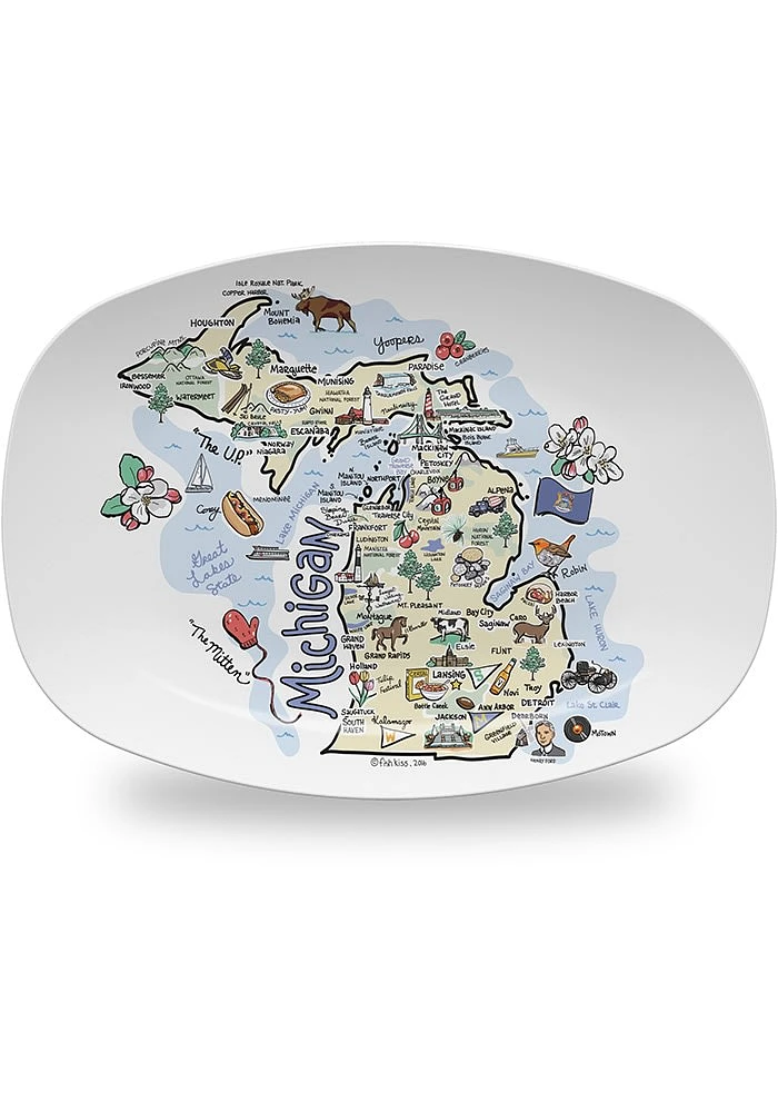 Michigan 10 X 14 Serving Tray