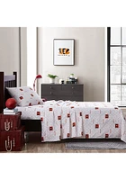 Cincinnati Bengals Scatter Twin Size Sheet