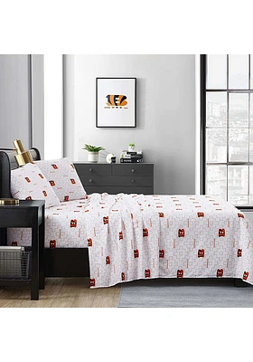 Cincinnati Bengals Scatter Queen Size Sheet