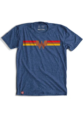 Texas Blue Retro Stripes Short Sleeve Fashion T Shirt