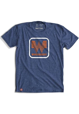 Texas Blue Whataburger Patch Logo Short Sleeve Fashion T Shirt
