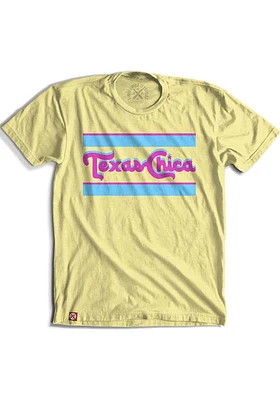 Texas Yellow Chica Retro Short Sleeve Fashion T Shirt