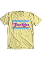 Texas Yellow Chica Retro Short Sleeve Fashion T Shirt