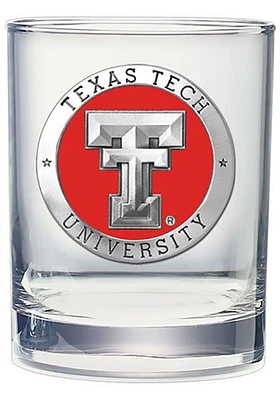 Texas Tech Red Raiders Pewter Rocks Rock Glass - Red