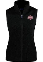 Cutter and Buck Ohio State Buckeyes Womens Black 2024 Football National Champion Cascade Sherpa Ve..