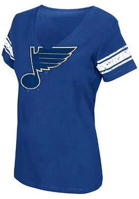 St Louis Blues Womens Blue First Pick Short Sleeve T-Shirt