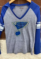 St Louis Blues Womens Grey Franchise LS Tee
