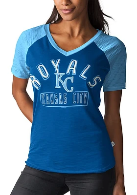 Kansas City Royals Womens Blue Ace Short Sleeve T-Shirt