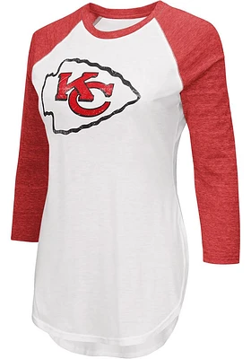 Kansas City Chiefs Womens White Tailgate LS Tee