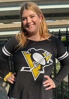 Pittsburgh Penguins Womens Black Free Agent LS Tee