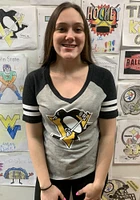Pittsburgh Penguins Womens Black Goal Line Short Sleeve T-Shirt