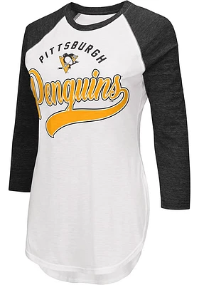 Pittsburgh Penguins Womens Black Tailgate LS Tee