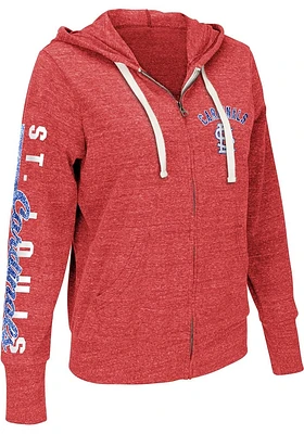 St Louis Cardinals Womens Red Training Camp Zip Long Sleeve Full Jacket
