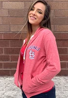 St Louis Cardinals Womens Red Training Camp Zip Long Sleeve Full Jacket