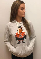 Gritty  G3 Philadelphia Flyers Womens Oatmeal Pregame Hooded Sweatshirt