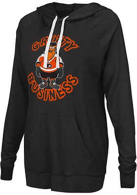 Gritty  G3 Philadelphia Flyers Womens Black Pregame Hooded Sweatshirt