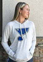 St Louis Blues Womens Oatmeal Pre-Game Hooded Sweatshirt