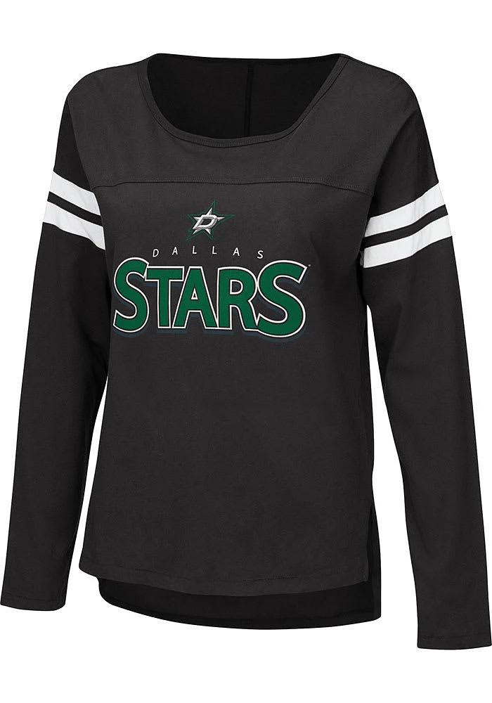 Dallas Stars Womens Black Free Agent LS Tee