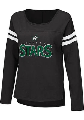 Dallas Stars Womens Black Free Agent LS Tee