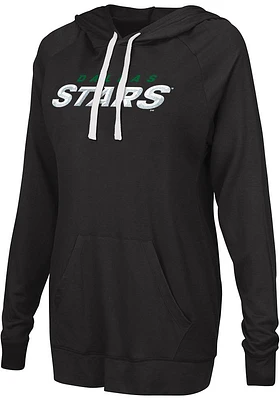 Dallas Stars Womens Black Pre-Game Hooded Sweatshirt